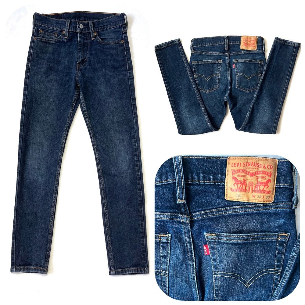 Levis water less 510 hight waist Skinny Jean - Picture 2 of 15